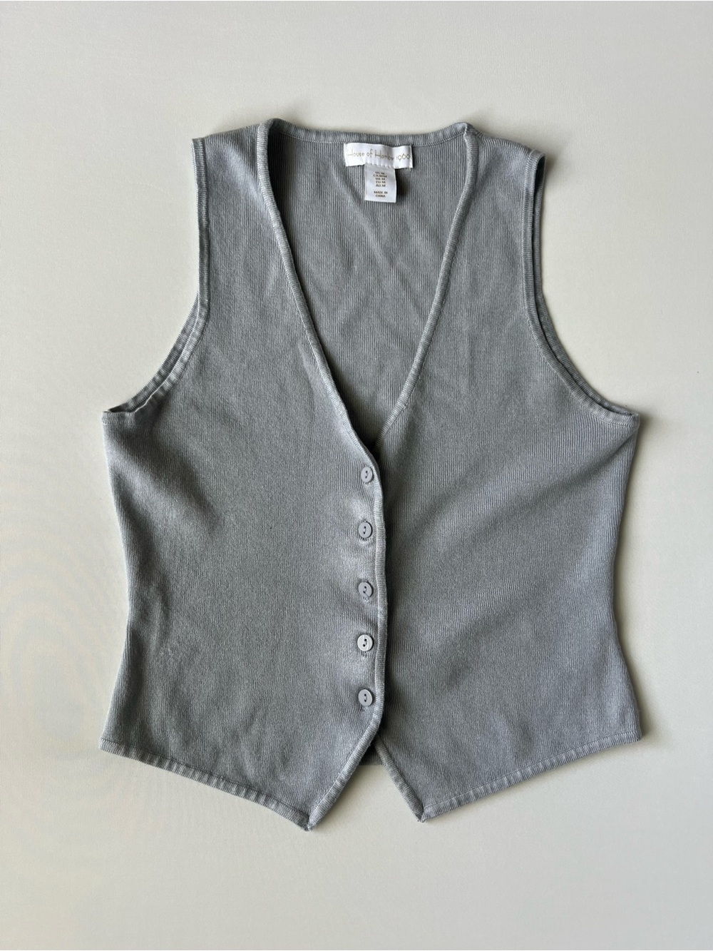 House of Harlow 1960 Light Gray Knit Top
